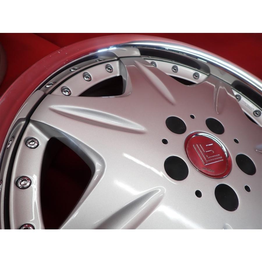 WORK ワーク LS207 中古ホイール 4本 8.5/9.5J 19インチ PCD114.3 5穴