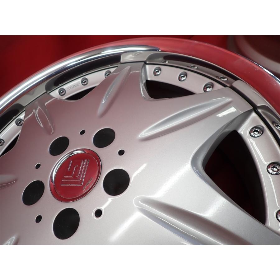 WORK ワーク LS207 中古ホイール 4本 8.5/9.5J 19インチ PCD114.3 5穴