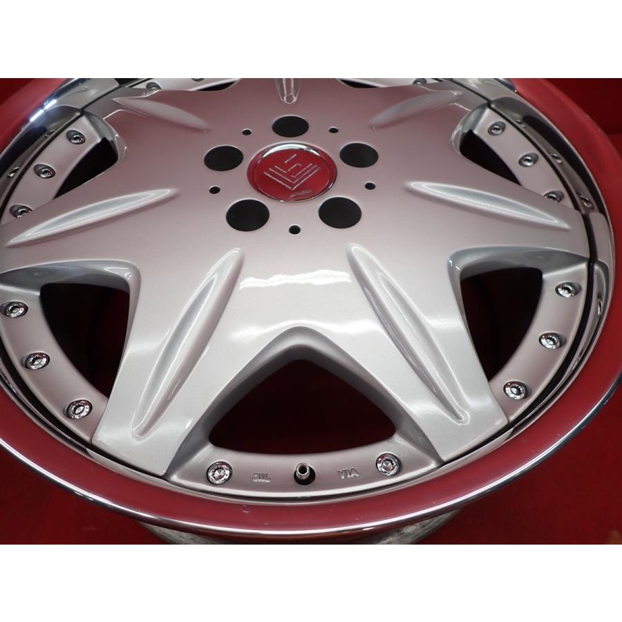 WORK ワーク LS207 中古ホイール 4本 8.5/9.5J 19インチ PCD114.3 5穴