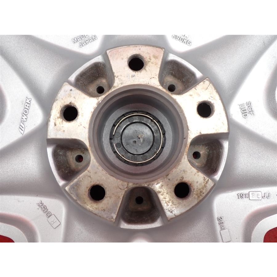 WORK ワーク LS207 中古ホイール 4本 8.5/9.5J 19インチ PCD114.3 5穴