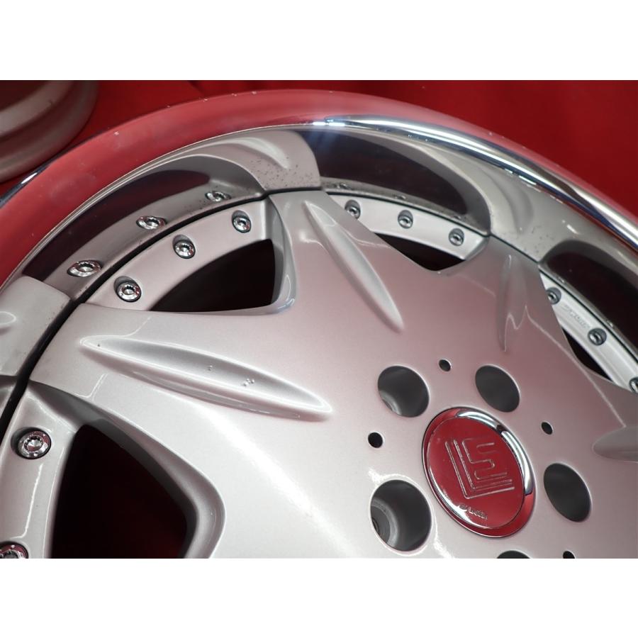 WORK ワーク LS207 中古ホイール 4本 8.5/9.5J 19インチ PCD114.3 5穴