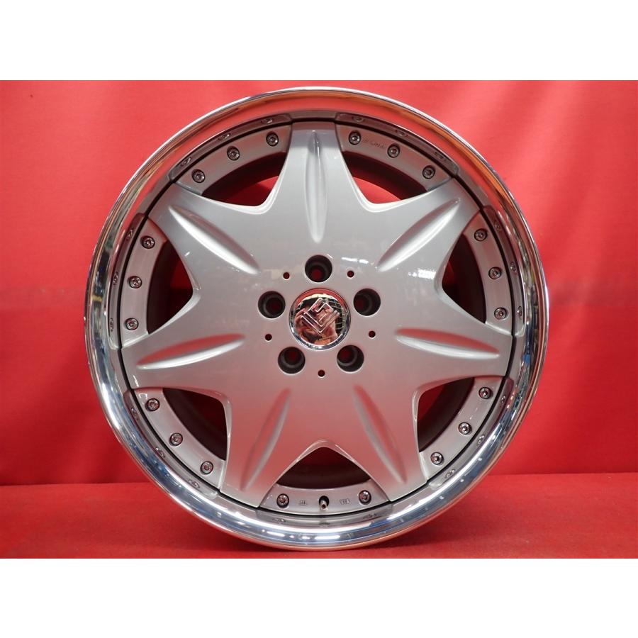 WORK ワーク LS207 中古ホイール 4本 8.5/9.5J 19インチ PCD114.3 5穴