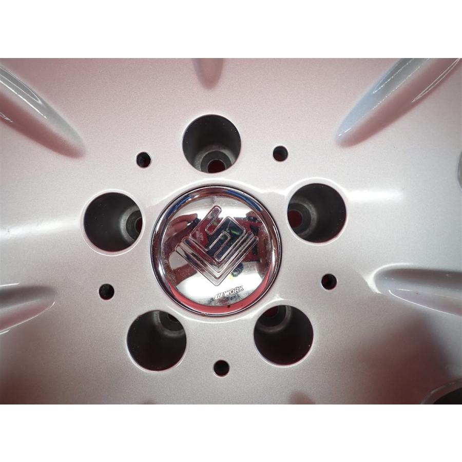 WORK ワーク LS207 中古ホイール 4本 8.5/9.5J 19インチ PCD114.3 5穴