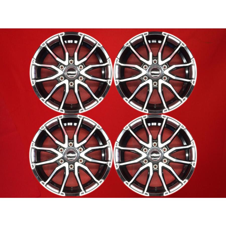 深リム 約60mm Flex DELF-06 中古ホイール 4本 7.5J 18インチ PCD139 