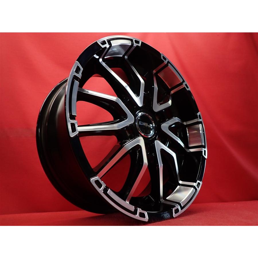 深リム 約60mm Flex DELF-06 中古ホイール 4本 7.5J 18インチ PCD139 