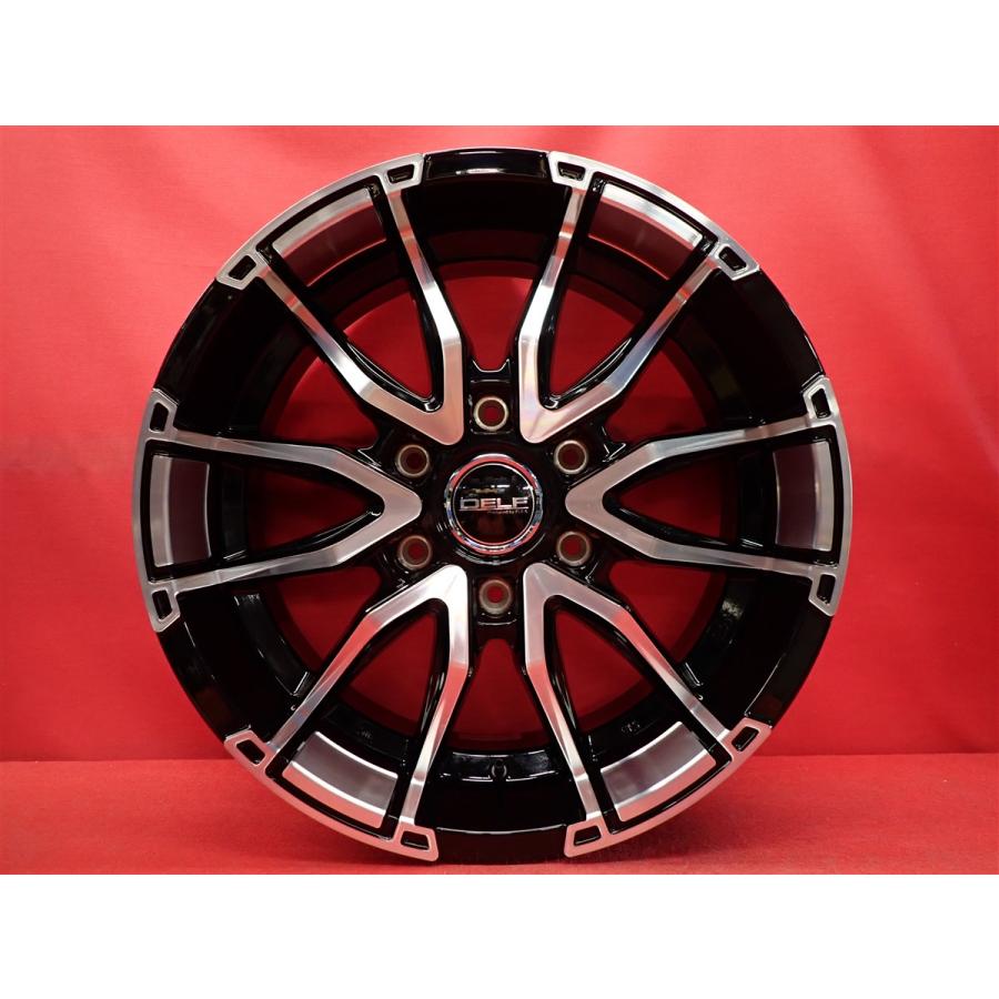 深リム 約60mm Flex DELF-06 中古ホイール 4本 7.5J 18インチ PCD139 