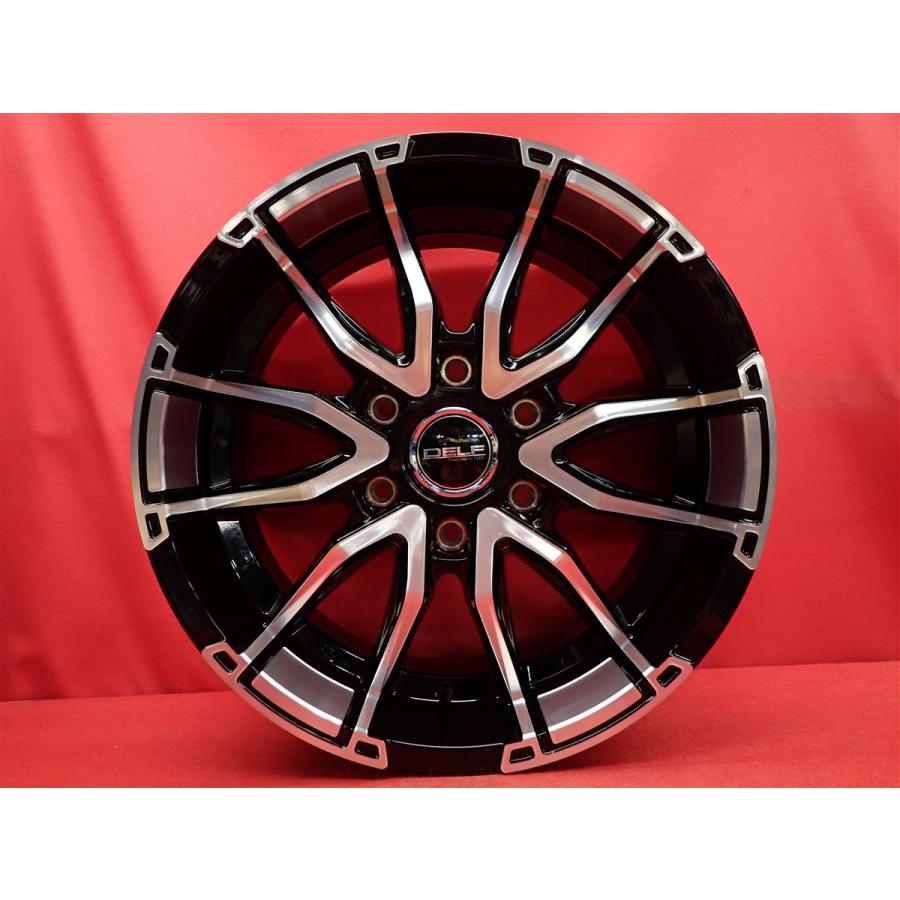 深リム 約60mm Flex DELF-06 中古ホイール 4本 7.5J 18インチ PCD139 