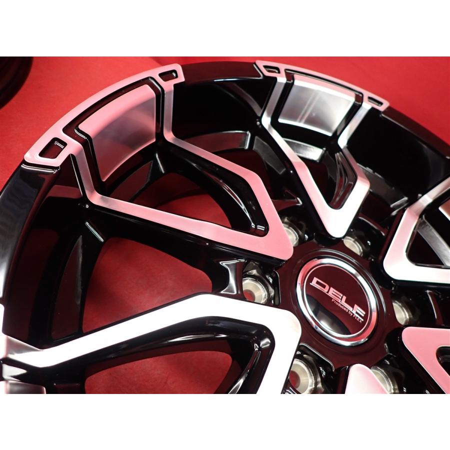 深リム 約60mm Flex DELF-06 中古ホイール 4本 7.5J 18インチ PCD139 