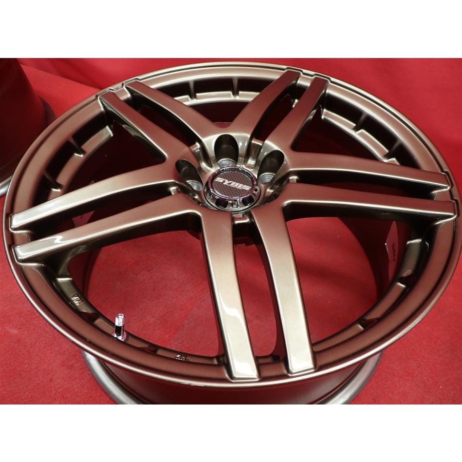 軽量 1本8.3kg SYMS シムス SRW-C1 中古ホイール 4本 7.5J 17インチ