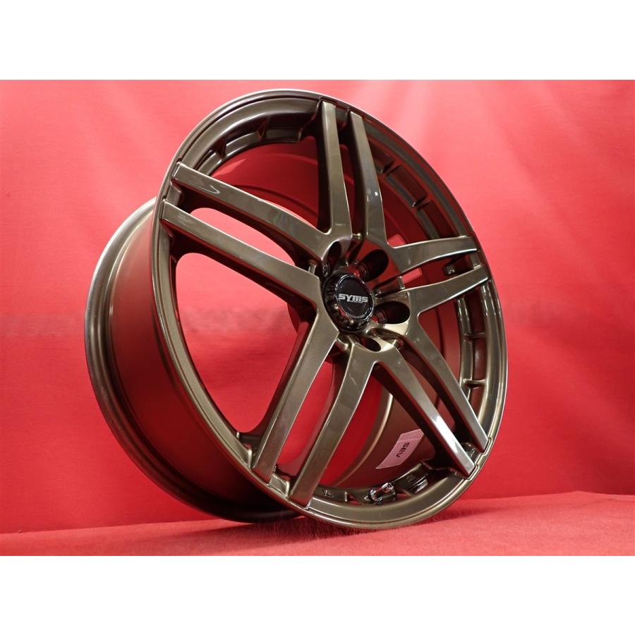 軽量 1本8.3kg SYMS シムス SRW-C1 中古ホイール 4本 7.5J 17インチ