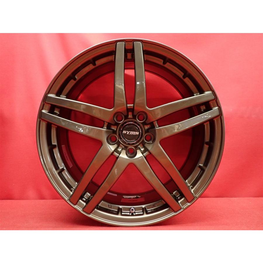 軽量 1本8.3kg SYMS シムス SRW-C1 中古ホイール 4本 7.5J 17インチ