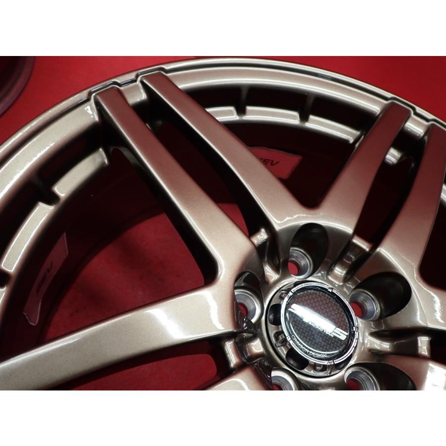 軽量 1本8.3kg SYMS シムス SRW-C1 中古ホイール 4本 7.5J 17インチ