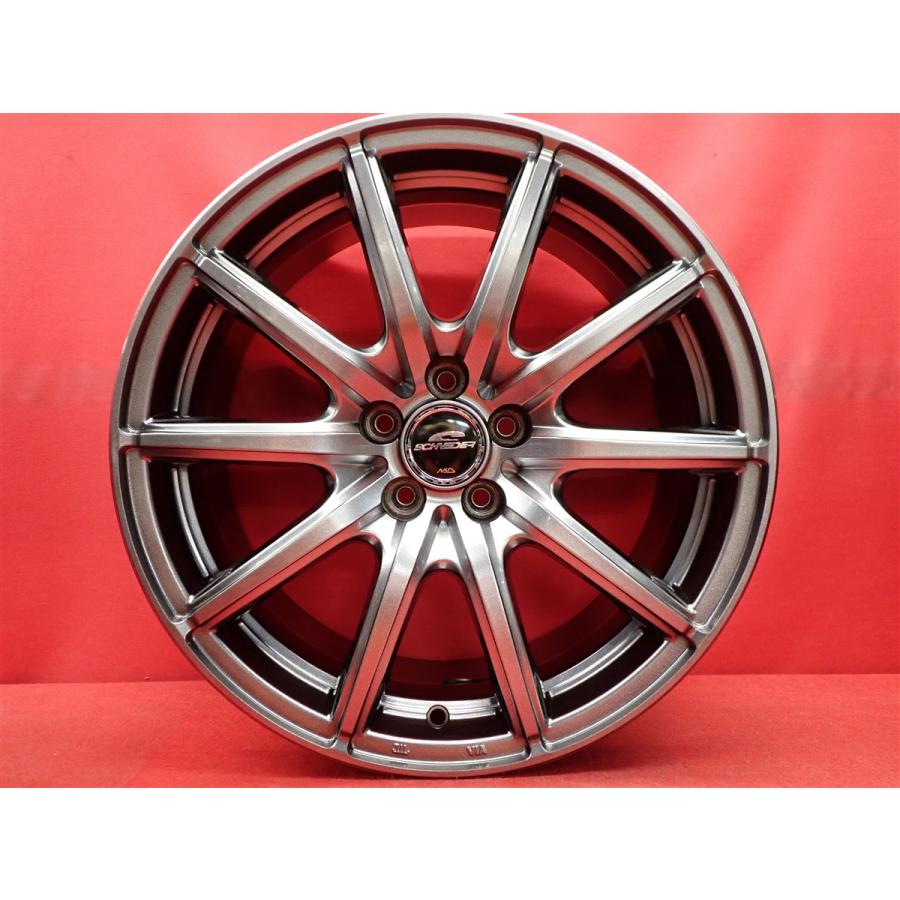 A-TECH MID シュナイダーSG2 中古ホイール 4本 8J 17インチ PCD100 5穴 +47 ハブ67 GR86 BRZ 等へ aa17の画像
