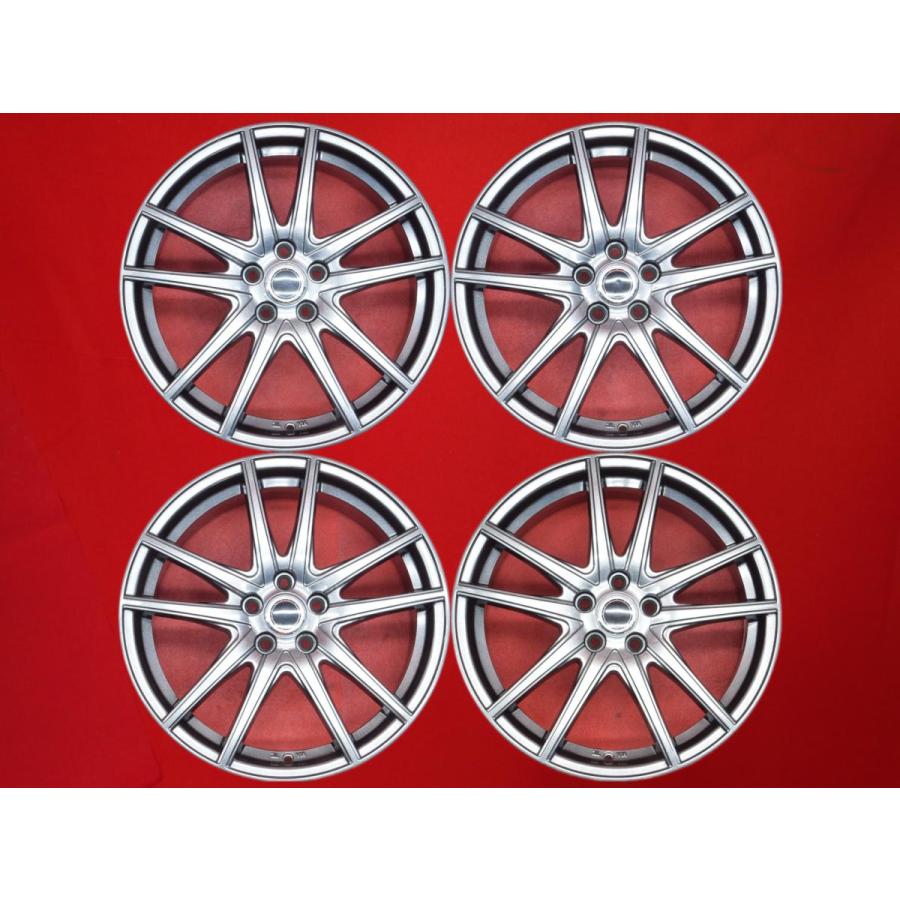 メーカー不明 5Wスポーク タイプ 中古ホイール 4本 7J 17インチ PCD100 