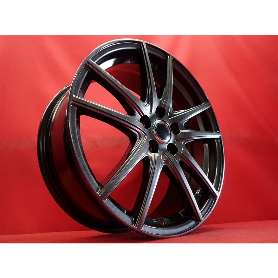 メーカー不明 5Wスポーク タイプ 中古ホイール 4本 7J 17インチ PCD100