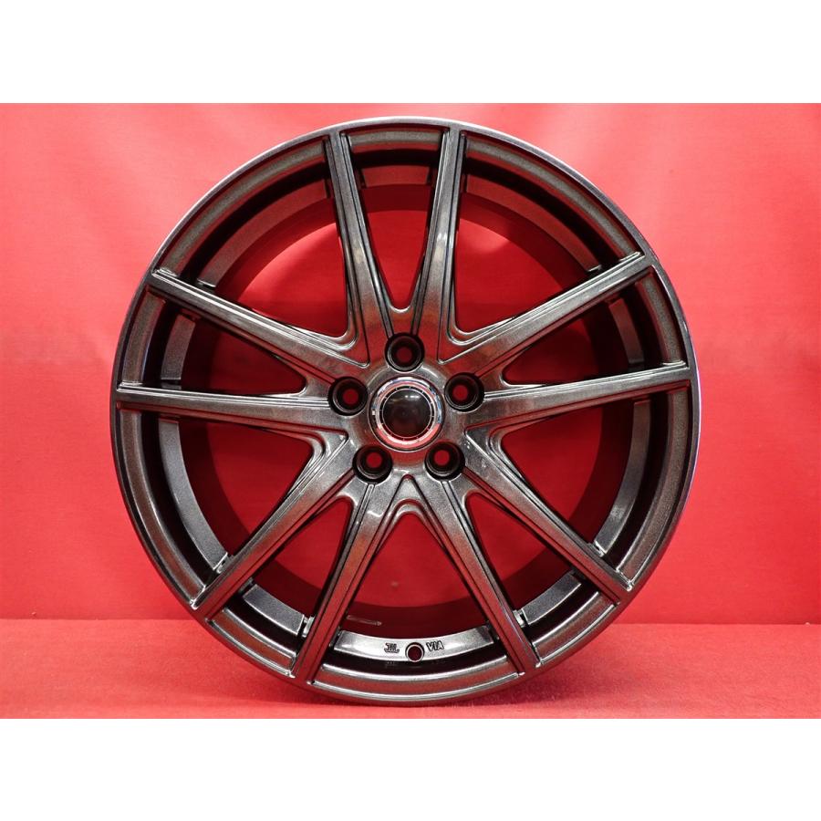 メーカー不明 5Wスポーク タイプ 中古ホイール 4本 7J 17インチ PCD100