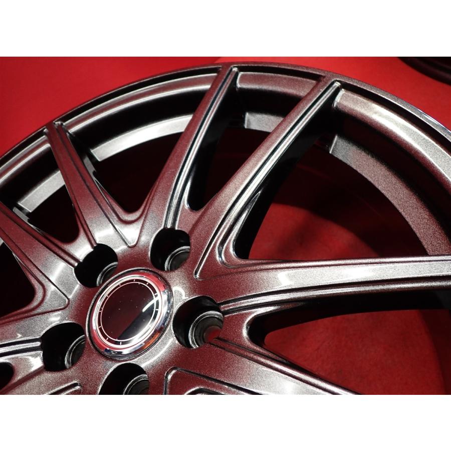 メーカー不明 5Wスポーク タイプ 中古ホイール 4本 7J 17インチ PCD100