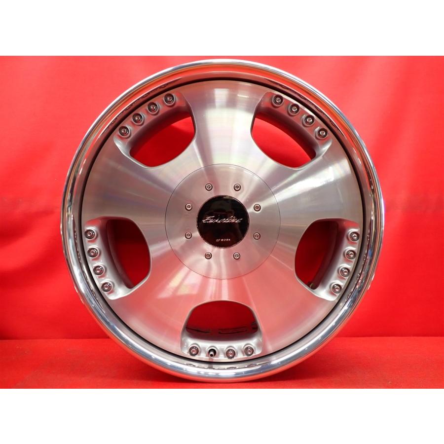 絶版 希少 WORK Euroline ユーロライン D 中古ホイール 4本 8J 19