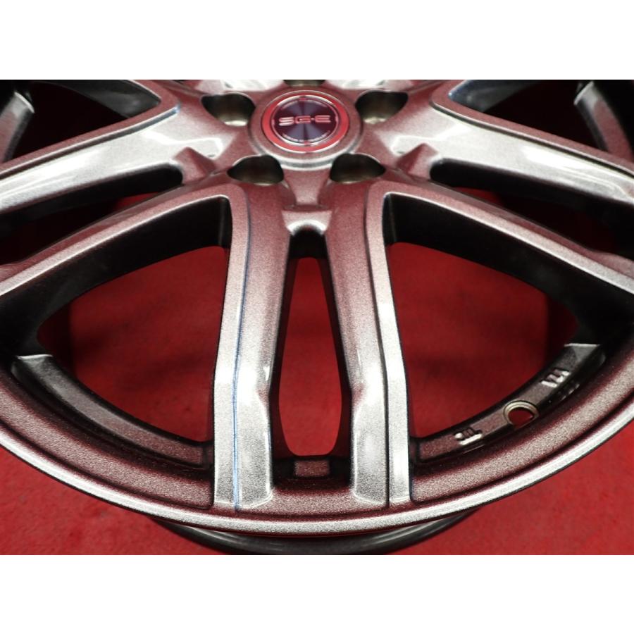 SG6 中古ホイール 4本 7J 17インチ PCD100 5穴 +48 ハブ67 ライズ