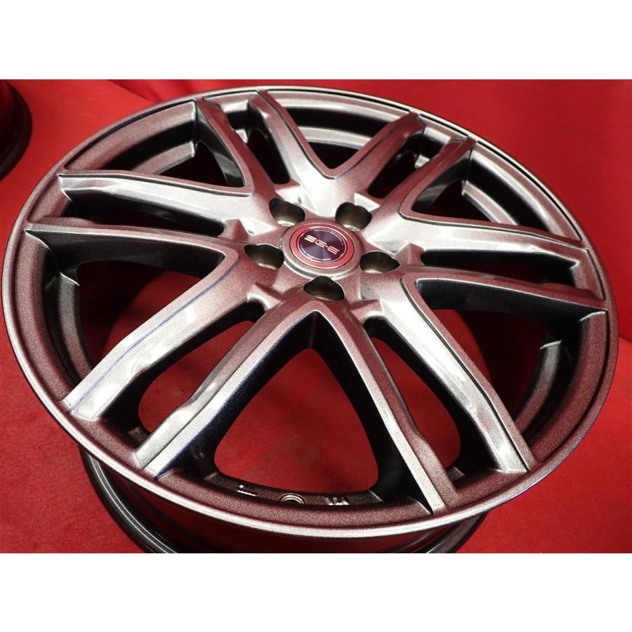SG6 中古ホイール 4本 7J 17インチ PCD100 5穴 +48 ハブ67 ライズ