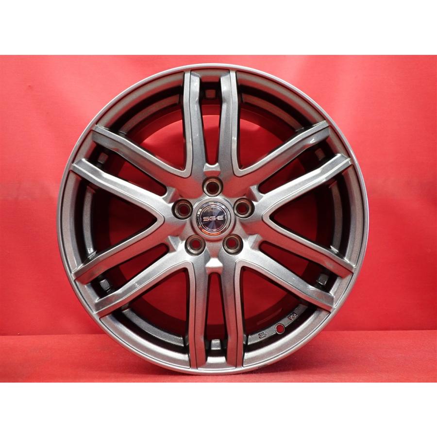 SG6 中古ホイール 4本 7J 17インチ PCD100 5穴 +48 ハブ67 ライズ