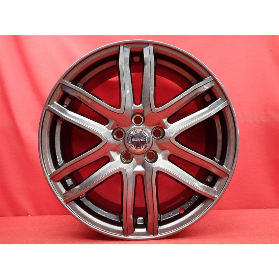 SG6 中古ホイール 4本 7J 17インチ PCD100 5穴 +48 ハブ67 ライズ