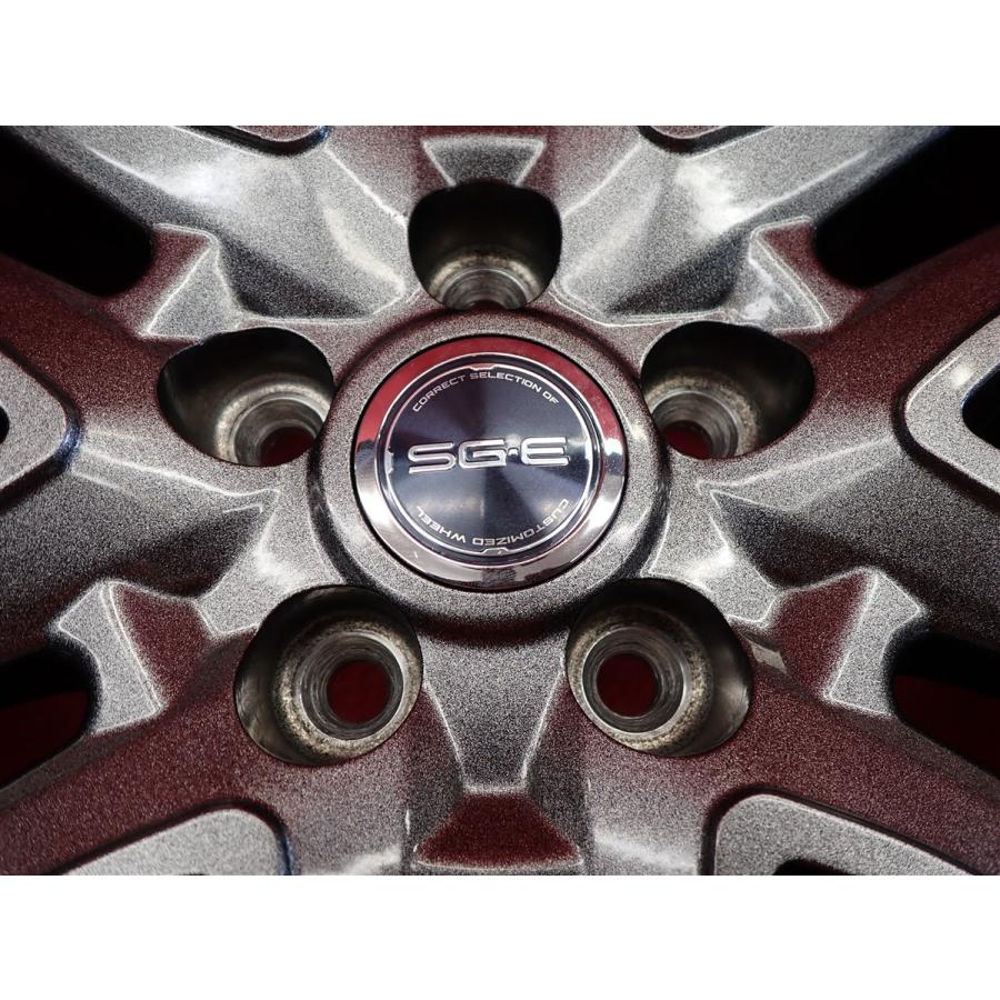 SG6 中古ホイール 4本 7J 17インチ PCD100 5穴 +48 ハブ67 ライズ