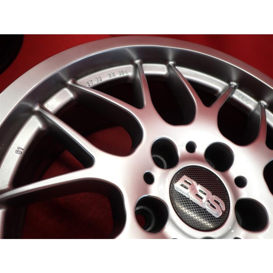 BBS RX RX204 中古ホイール 4本 8J 17インチ PCD120 5穴 +38 ハブ72.5