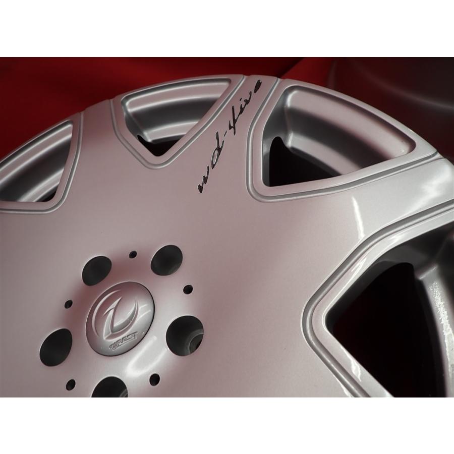 WREST ヴァレスト WD-5 中古ホイール 4本 8J 19インチ PCD114.3 5穴 +