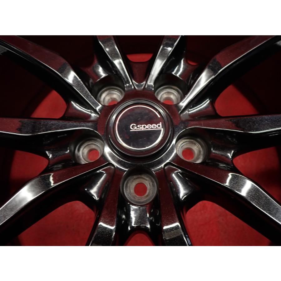 軽量 1本7.4kg G.speed ジースピード G-02 中古ホイール 4本 7J 17