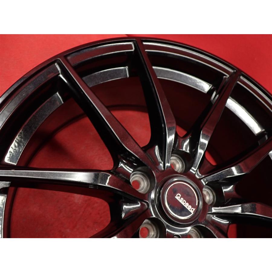 軽量 1本7.4kg G.speed ジースピード G-02 中古ホイール 4本 7J 17