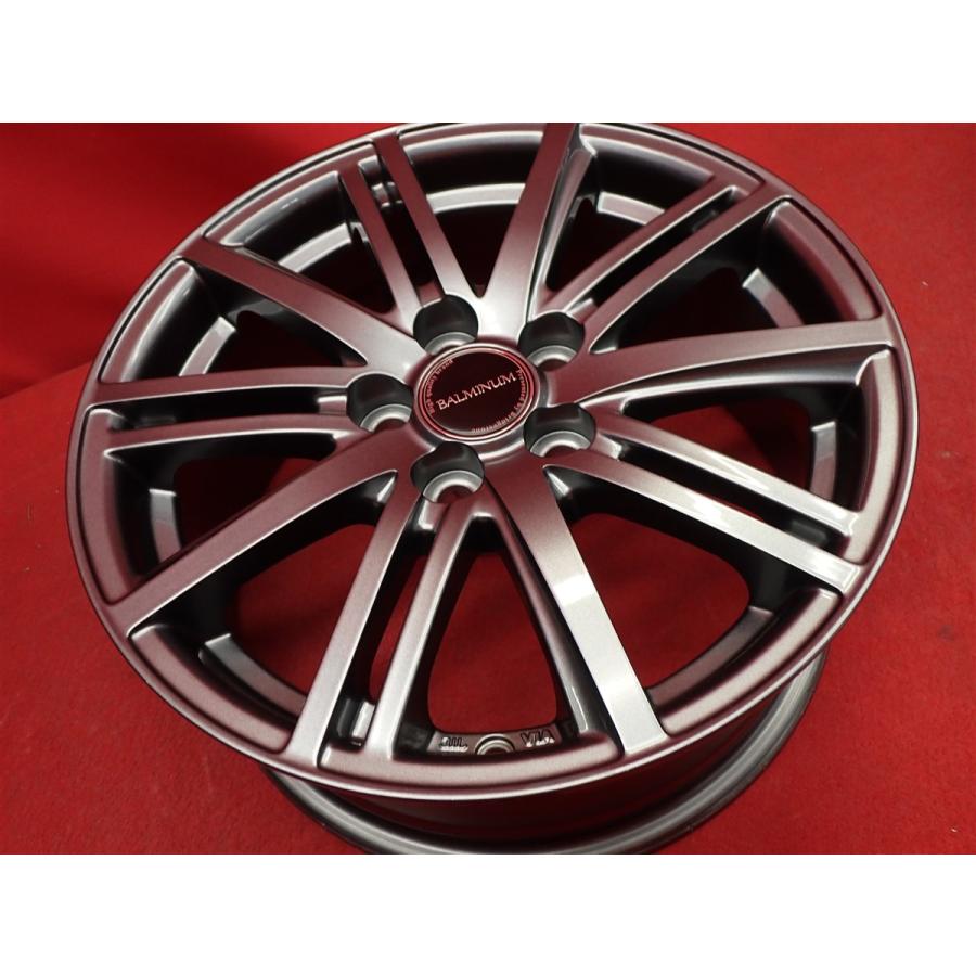 バルミナ BALMINUM BR10 中古ホイール 4本 6.5J 15インチ PCD100 5穴 +