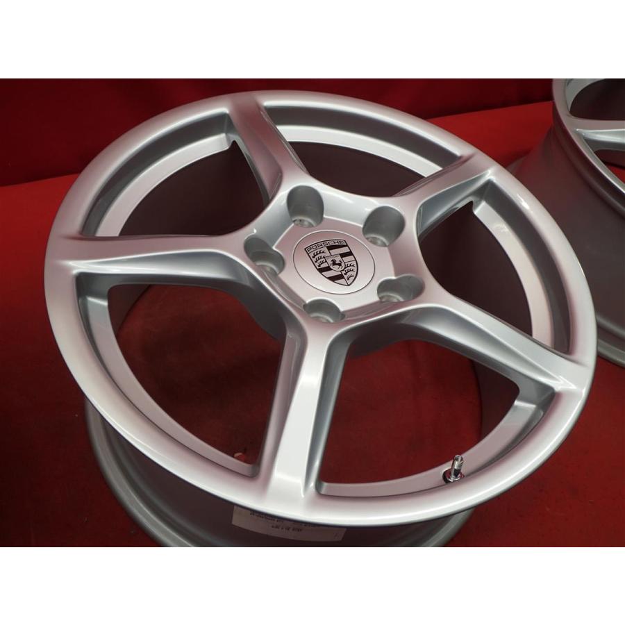 PORSCHE ポルシェ ボクスター 981 純正 5本スポーク ホイール 4本 8/9J 