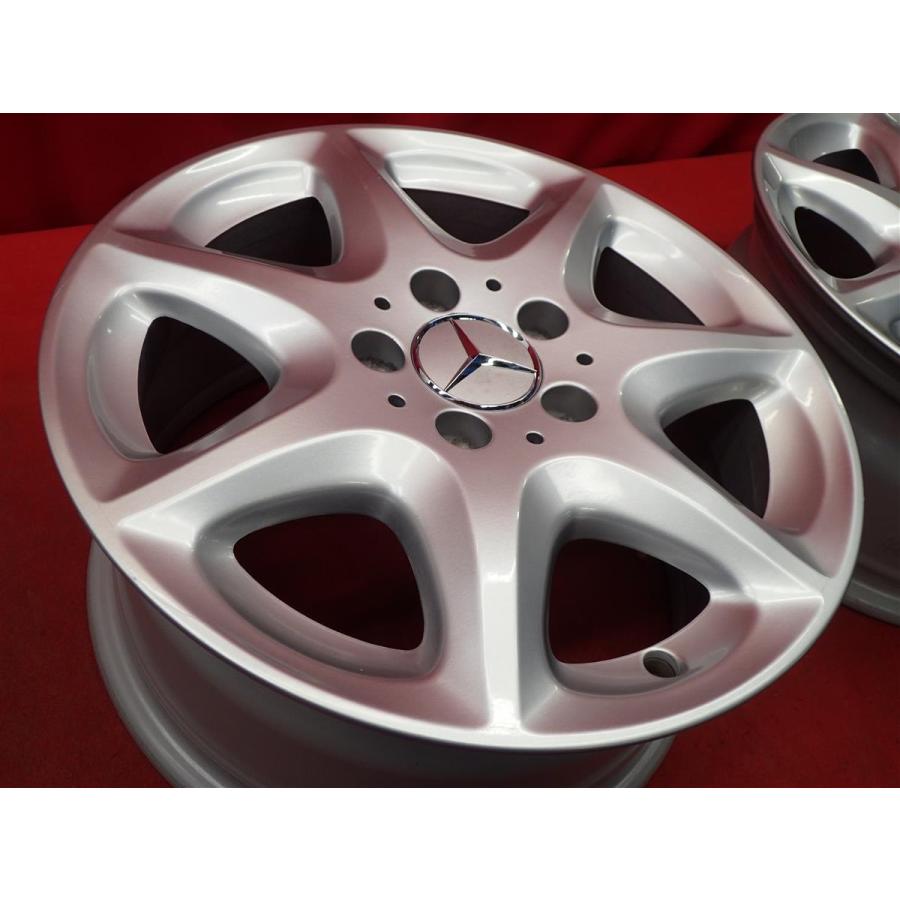 メルセデス ベンツ Sクラス 純正 アルミ タイヤ 4本 16インチ W220 Mercedes Benz メルセデス ベンツ S W220 後期 純正 7本スポーク