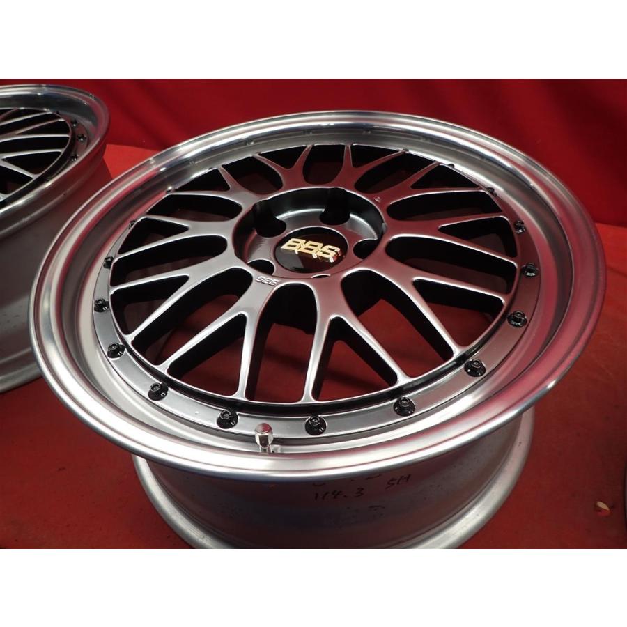 鍛造 軽量 BBS LM LM080 ホイール 4本 8J-18 PCD114.3 5穴 +40 ハブ67 