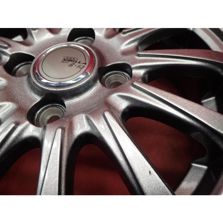 SIBILLA NEXT B-12 ホイール 4本 4J-13 PCD100 4穴 +45 ハブ67 スペーシア N-BOX ルークス ウェイク ek 等 軽自動車全般へ aa13の画像