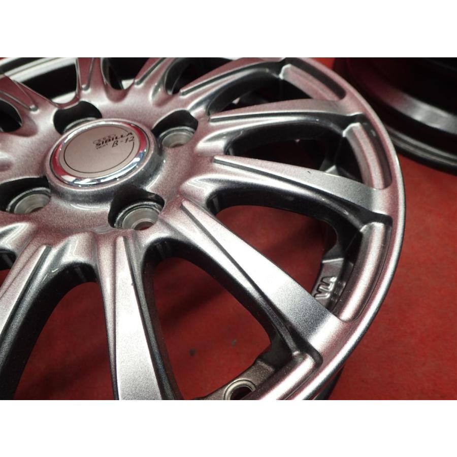 SIBILLA NEXT B-12 ホイール 4本 4J-13 PCD100 4穴 +45 ハブ67 スペーシア N-BOX ルークス ウェイク ek 等 軽自動車全般へ aa13の画像