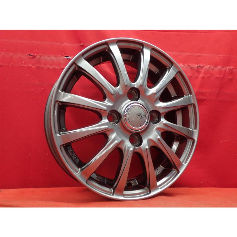 SIBILLA NEXT B-12 ホイール 4本 4J-13 PCD100 4穴 +45 ハブ67 スペーシア N-BOX ルークス ウェイク ek 等 軽自動車全般へ aa13の画像