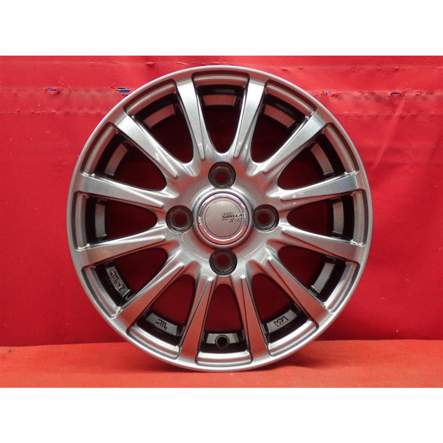 SIBILLA NEXT B-12 ホイール 4本 4J-13 PCD100 4穴 +45 ハブ67 スペーシア N-BOX ルークス ウェイク ek 等 軽自動車全般へ aa13の画像