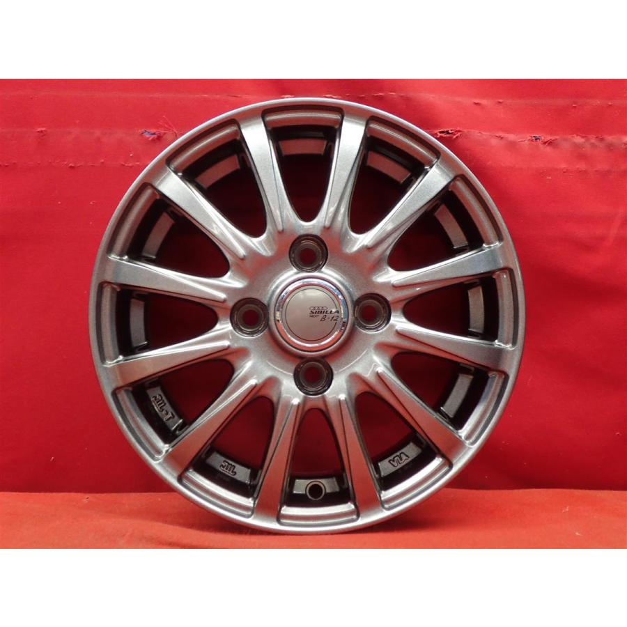 SIBILLA NEXT B-12 ホイール 4本 4J-13 PCD100 4穴 +45 ハブ67 スペーシア N-BOX ルークス ウェイク ek 等 軽自動車全般へ aa13の画像