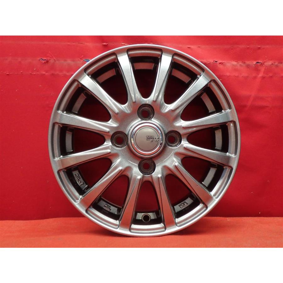 SIBILLA NEXT B-12 ホイール 4本 4J-13 PCD100 4穴 +45 ハブ67 スペーシア N-BOX ルークス ウェイク ek 等 軽自動車全般へ aa13の画像