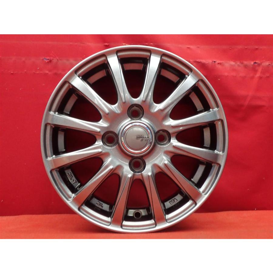SIBILLA NEXT B-12 ホイール 4本 4J-13 PCD100 4穴 +45 ハブ67 スペーシア N-BOX ルークス ウェイク ek 等 軽自動車全般へ aa13の画像