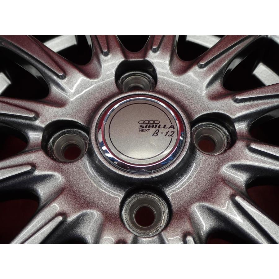 SIBILLA NEXT B-12 ホイール 4本 4J-13 PCD100 4穴 +45 ハブ67 スペーシア N-BOX ルークス ウェイク ek 等 軽自動車全般へ aa13の画像
