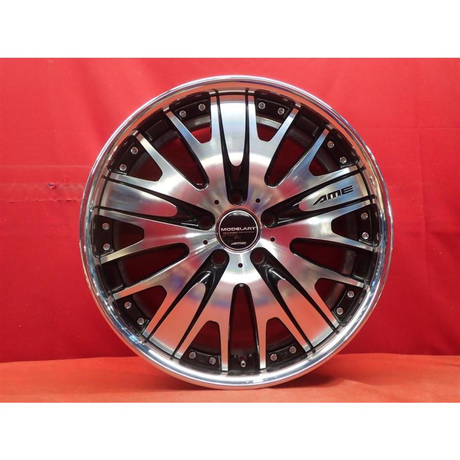 タツさん専用 AME MODELART 19インチ 8J ブラックホイール 4本 タツさん専用 AME MODELART 19インチ 8J ブラックホイール 4本