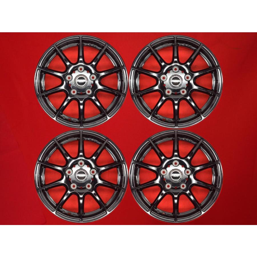 X CROSS SPEED PREMIUM-10 CSR 中古ホイール 4本 6J 15インチ PCD114.3 