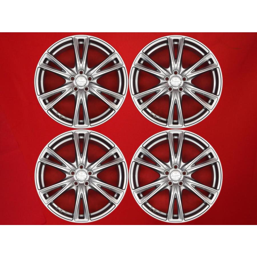 Exceeder エクシーダー EX6 中古ホイール 4本 7.5J 18インチ PCD100 5 