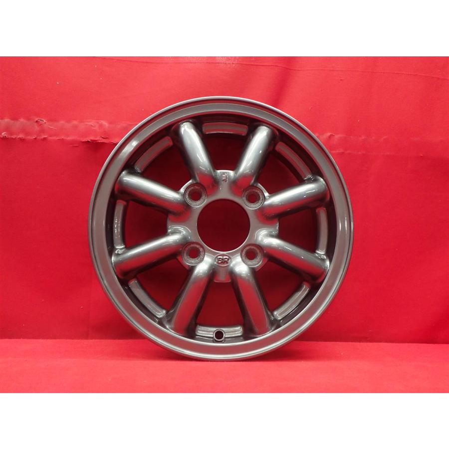 ブラックレーシング 中古ホイール 4本 4.5J 13インチ PCD114.3 4穴 +45 