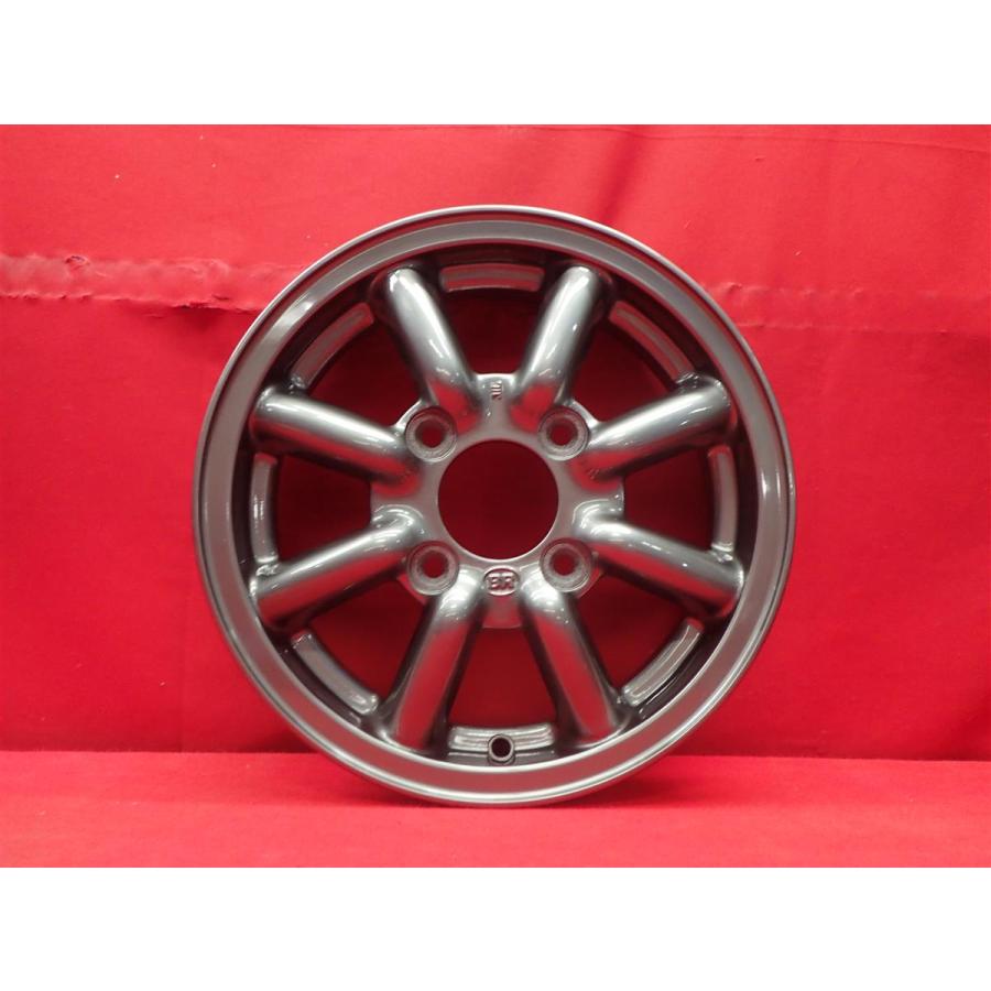ブラックレーシング 中古ホイール 4本 4.5J 13インチ PCD114.3 4穴 +45 