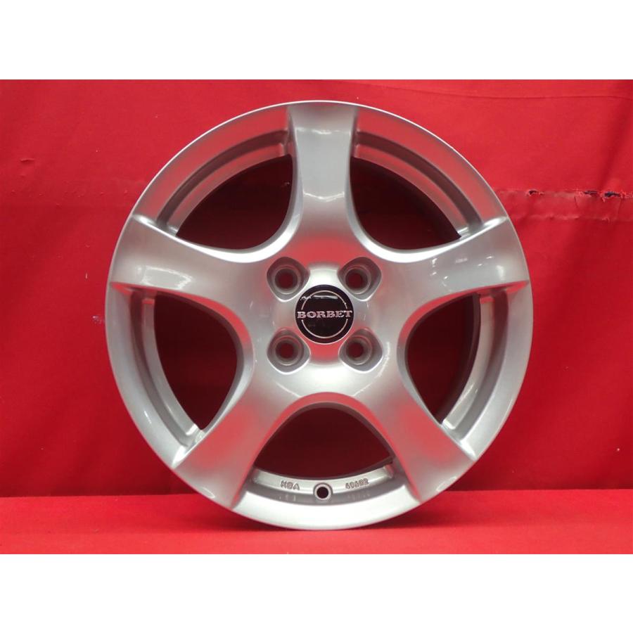 1*0様 ボルベットタイプF 15×6J+40　4/100 ミシュラン175/6 新品未使用品 TAS BORBET ボルベット typeF ホイール 4本 6J 15