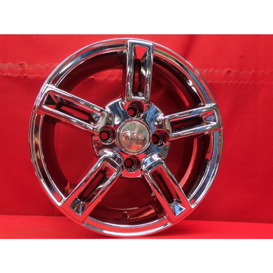 G.MAX 384 中古ホイール 4本 5J 13インチ PCD100 4穴 +30 ハブ67